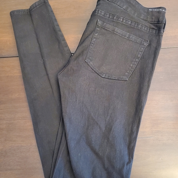 Bullhead Black Denim Jeans Sz 7 - Picture 4 of 6